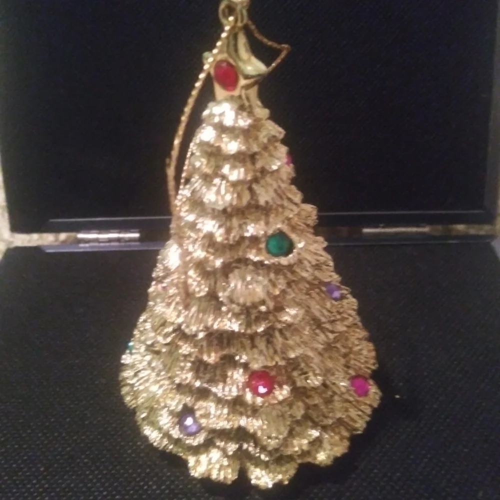 Gold Plated Tree Ornament